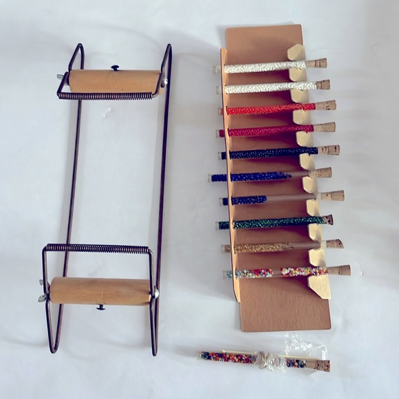 1960 Indian Beadcraft KIT Beadwork Native American Vintage Artwork Crafter Beads - Picture 7 of 17